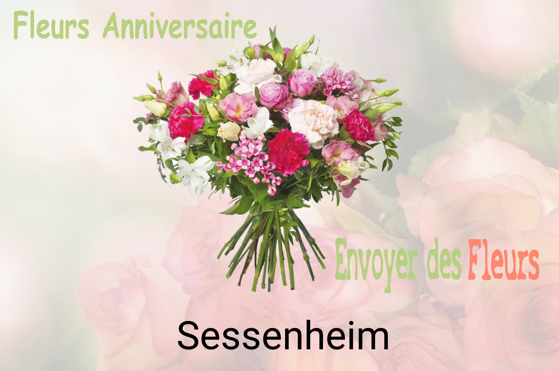 Bouquet de fleurs d’anniversaire livré à Sessenheim
