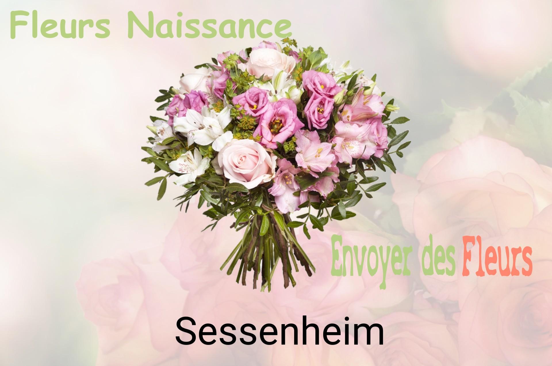 Bouquet de fleurs de naissance livré à Sessenheim